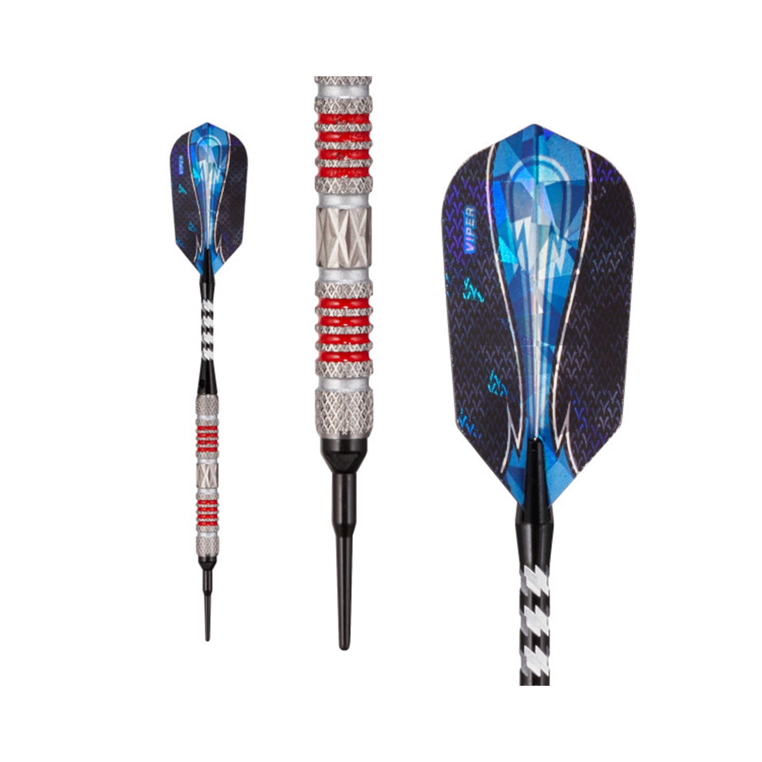 Viper Astro 80% Tungsten Professional Soft Tip Dart Set, Red, 18 Grams