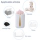 thumbnail image 4 of Injueey Soporte de papel higiénico de acero inoxidable, soporte de rollo de papel de cocina gratis, toallero montado en la pared y caja de Almacenamiento y organización del hogar Blanco, 4 of 6