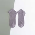 thumbnail image 1 of Women's Solid Color Light Mesh Breathable And Comfortable Spring And Summer Thin Short Socks, 1 of 3
