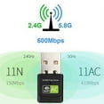 thumbnail image 5 of Mini Wireless USB Wifi Adapter Free Driver Receiver 600Mbps, 5 of 5