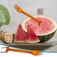 thumbnail image 5 of 2-in-1 Stainless Steel Watermelon Cutter, Watermelon Slicer & Fork, Fruit Cutter Tool for Watermelon, Mango, Pitaya, Portable for Camping, Picnics, Home, Parties, 5 of 8