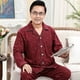 thumbnail image 4 of Pijamas de hombre de primavera y otoño de algodón de manga larga de algodón de talla grande para mediana edad, ropa de hogar, pijamas de invierno, 4 of 5