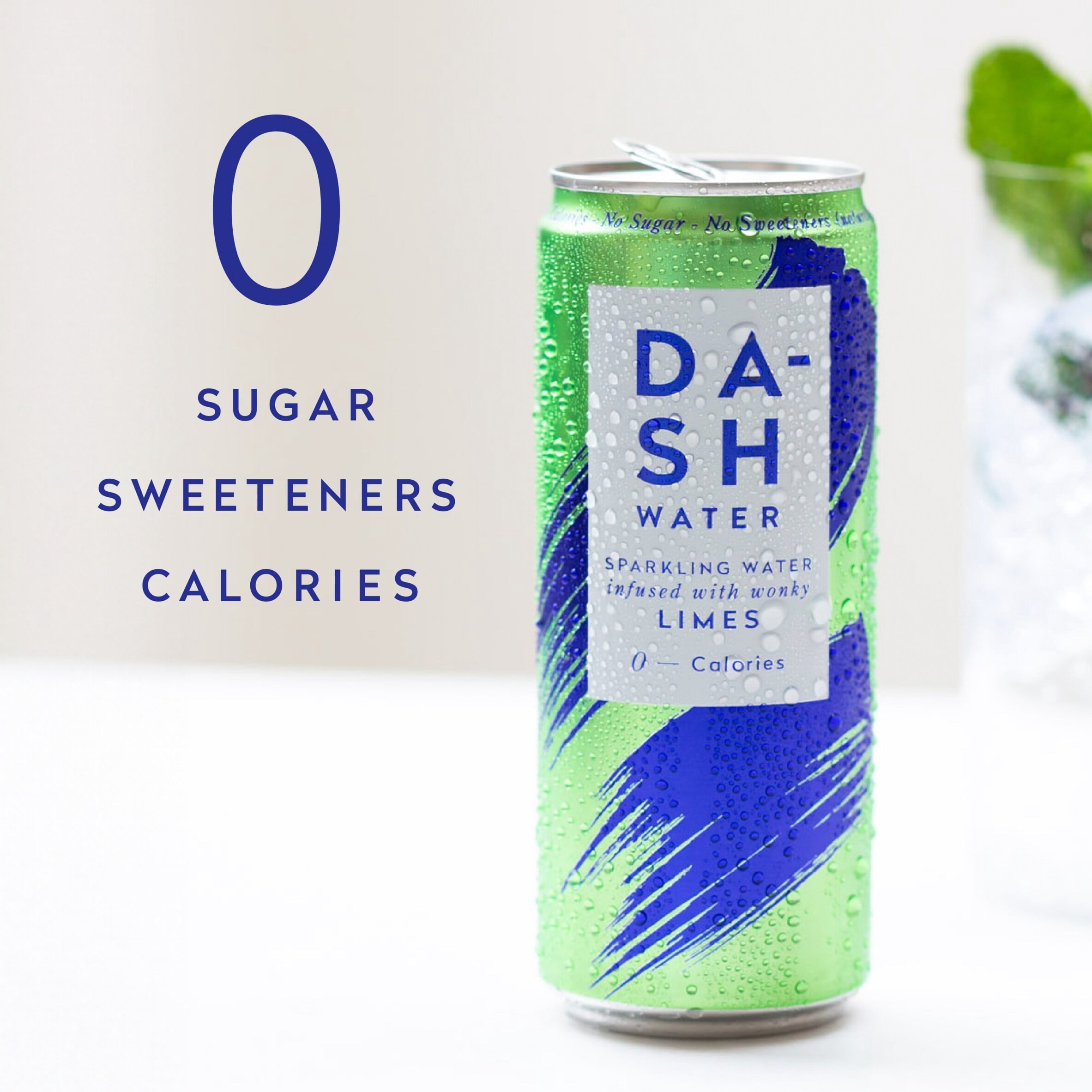 Dash Lime Sparkling Water 4 x 330ml, Imported from Britain