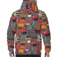thumbnail image 5 of Hoodies for Men - BBQ Icons Long Sleeve Comfrt Men'S Fashion Hoodies & Sweatshirts, Sweatshirts for Men Hoodies Pullover Clothing Clothes with Pouch, 5 of 7
