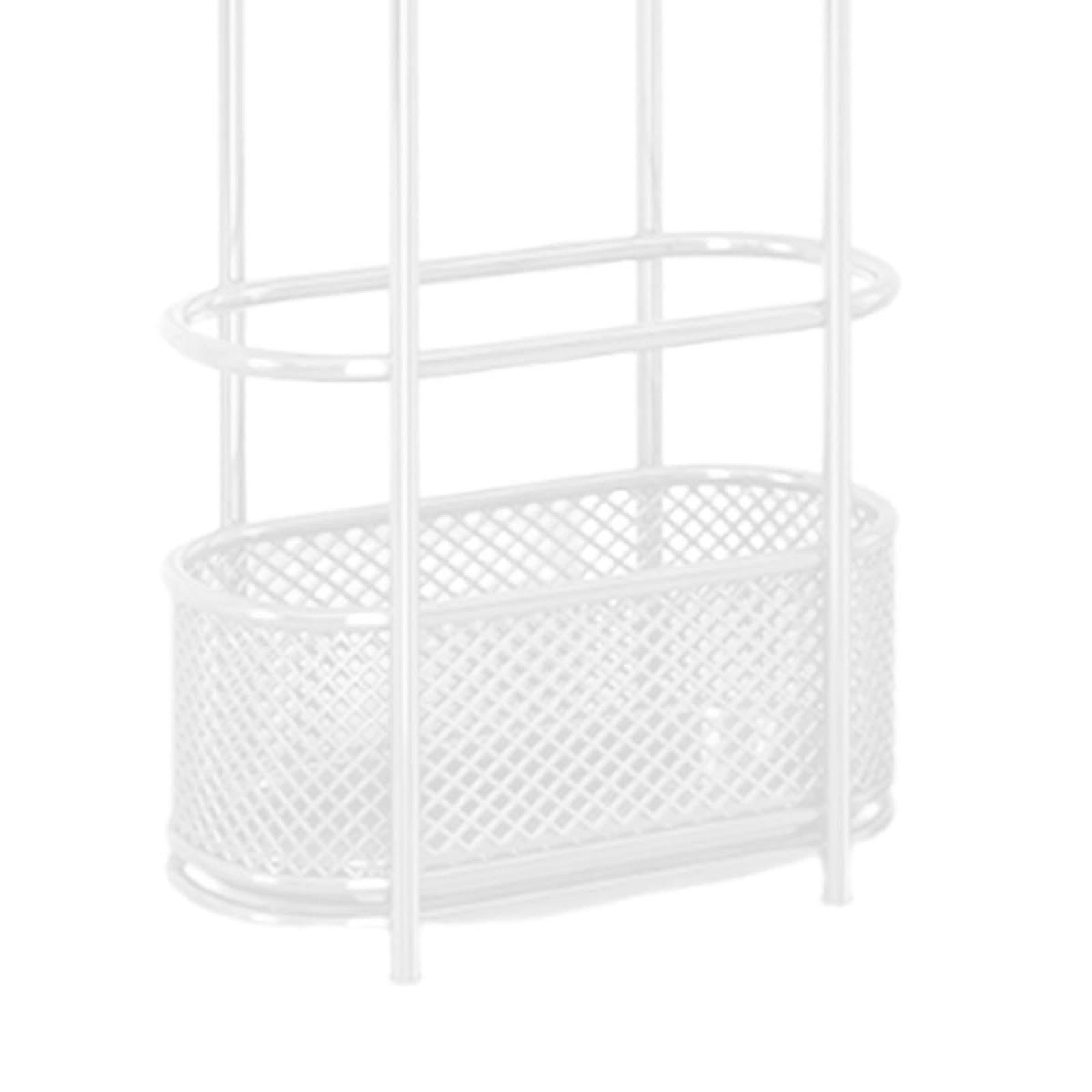 kowaku Umbrella Holder Rack Umbrella Drain Rack Sturdy with Drip Tray Convenient Storage Bin Umbrellas Organizer for Office Entrance White