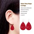 thumbnail image 4 of Pendientes de Cuero Minnieouse con purpurina gota de agua para mujer, 4 of 6