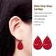 thumbnail image 4 of Pendientes de Cuero Minnieouse con purpurina gota de agua para mujer, 4 of 6