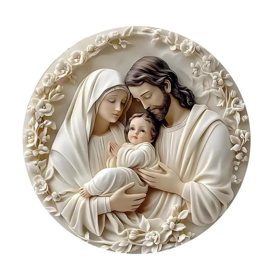 Statue Nativity Set,Nativity Scene, Christmas Nativitys Scene Silhouette Holy Family Figurine,Ceramic Christmas Ornaments,christmas decorations,for Xmas Winter Home Decor Religious Gift Family
