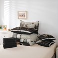 thumbnail image 6 of jejeloiu Boho Aztec Tribal 7-Piece Bedding Comforter Set,Wildlife Bear Bear King Bedding Sets,Gray Brown Bed Sheets For Teens,Breathable Home Decor Reversible, 6 of 8