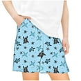 thumbnail image 1 of Odeerbi 5-14 Años Niños Niñas Pantalones Cortos de Estampado Tropical Hawaiano Pantalones de Baño En Seco Rápido Pantalones Cortos de Tabla de Playa Pantalones Cortos Deportivos, 1 of 5