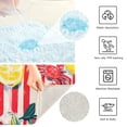 thumbnail image 3 of Yayeee Bath Rug for Bathroom Floor Non Slip Contour Fluffy Soft Absorbent Mat, 20"x24", Red Striped Lemon, 3 of 7