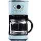 thumbnail image 4 of HADEN Heritage Cafetera casera retro vintage programable de 12 tazas con tostadora de pan de acero inoxidable con ranura ancha Heritage de 2 rebanadas, turquesa, 4 of 5