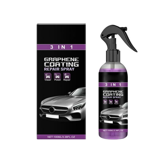 Graphene Coating Repair Spray 3-in-1 for Car Surface Cleaning, Polishing, and Repair 100ml Easy-to-Use FormulaCar Accessories