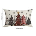 thumbnail image 3 of Tyidzon Christmas Pillow Covers 12 x 20 inch Xmas Tree Decorative Throw Pillow Covers, Soft Pillowcases Cushion Case for Couch Holiday Party Decor, 3 of 8