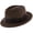 Brown, variant on Walrus Hats Compass Navy Diamond Crown Fedora – 100% Australian Wool Felt Hat with Grosgrain Band & Walrus Logo Pin – Stylish Unisex Fedora