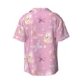 thumbnail image 4 of Goofa Butterfly 1 Printed Men's Casual Short-sleeved Shirt,Lightweight Breathable Button-down,Summer Casual men's top,Versatile Fashion shirt-Medium, 4 of 7