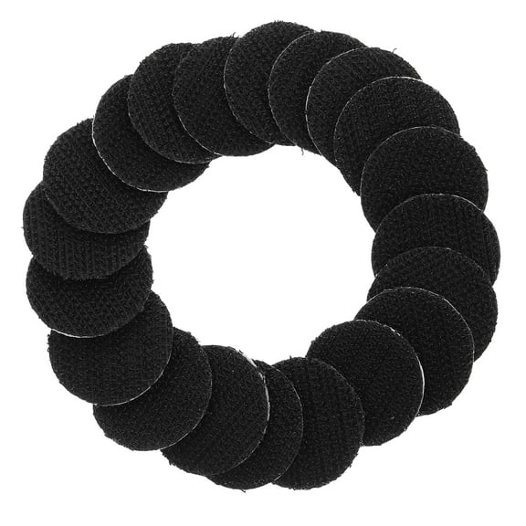 Zehuanyu 20PCS Self Sticky Circle Hook and Round Adhesive Tape Double Sided Hook and Fasteners for Home Office DIY Wall Decor Tool Hanging