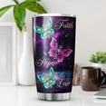 thumbnail image 4 of Faith Hope Love Tumbler Stainless Steel Christian Mugs For Women Butterfly Galaxy Christian Cross Inspirational Corinthians Catholic Bible Verse Mug For Christians Tumbler, 4 of 6