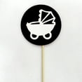 thumbnail image 2 of Darling Souvenir, Baby Pram Baby Shower Cupcake Toppers, Dessert Decorations - Pack Of 20, 2 of 3