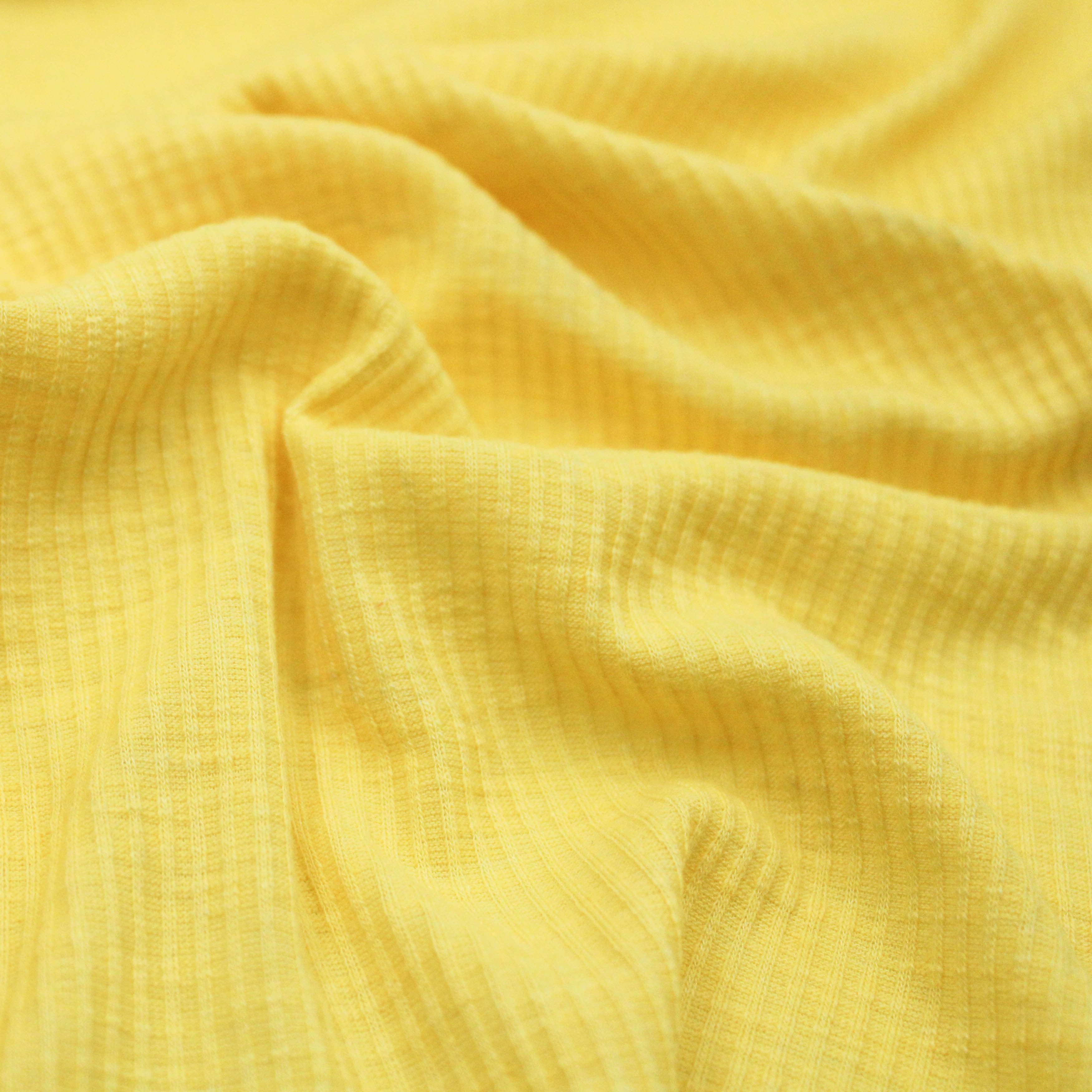 Canary Yellow Luxury Nylon Spandex Fabric By The Yard