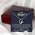 thumbnail image 2 of Jewelry To My Wife - I Love You Forever Necklace From Husband | Romantic Birthday Anniversary Christmas Valentine Gifts For Her, 2 of 2