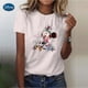 thumbnail image 1 of Disney Gold Micky Head Women's Casual Print T-shirt Mickey Mouse High-quality Print Fashion Top Cartoon WholesaleXL Gao Jinjia LED, 1 of 2