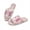 Axolotl Daisy Pink, variant on COEQINE Sunflower Womens Warm Slippers Portable Indoor Sandals Flannel House Slides Open Toe Bedroom Slippers Machine Washable Women Footwear for Hotel Business Trip, 38-39