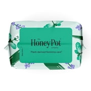 Honey Pot 100% Organic Cotton Cover Cooling Herbal Infusion Regular Pads, 20 Count