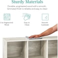 thumbnail image 6 of 6-Cube Storage Organizer, 13.5in Shelf Opening, Bookcase, Display Shelf, Customizable w/ 3 Removable Back Panels – Whitewash, 6 of 17