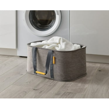 Joseph Joseph Hold-All - Collapsible Folding 35L Washing Laundry Basket Bag, Durable Fabric, Moisture Resistant, Grey