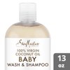Shea Moisture Baby Wash and Shampoo 100% Virgin Coconut Oil, 13 oz