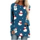 thumbnail image 2 of Puntoco Mujeres Casual Manga Larga Cuello Redondo tops Blusa Suelta Navidad Impreso Camisas Puntoco Puntoco-7655, 2 of 5