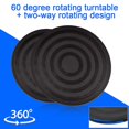 thumbnail image 3 of Tourne-Disque Rotatif 360 Degrés Plateau Pivotant Support Rond Universel avec Roulement à Billes en Acier Noir, 3 of 5