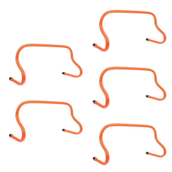 5 Pcs Outdoor Training Rack Sturdy Football Hurdle Orange Cones Child