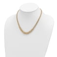 thumbnail image 2 of Diamond2Deal 14k Yellow Gold Graduated Byzantine Necklace for Women 17.25", 2 of 6