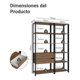 thumbnail image 3 of Armario Organizador Para Despensa De Cocina Madesa 129cm Mn, 3 of 10