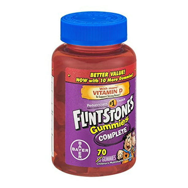 5 Pack Flintstones Gummies Complete, 70 each