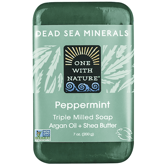 One With Nature One With Nature Dead Sea Mineral Hemp Soap Peppermint - 7 Ounce