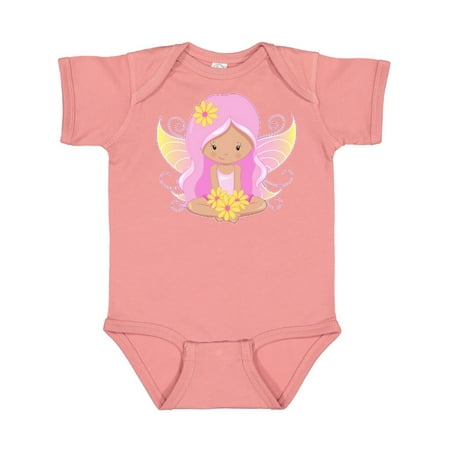 

Inktastic Pink Flower Fairy Gift Baby Boy or Baby Girl Bodysuit