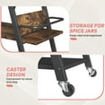 thumbnail image 4 of Bestier Kitchen Island Cart with Drawer Coffee Bar Station with Storage Rustic, 4 of 9