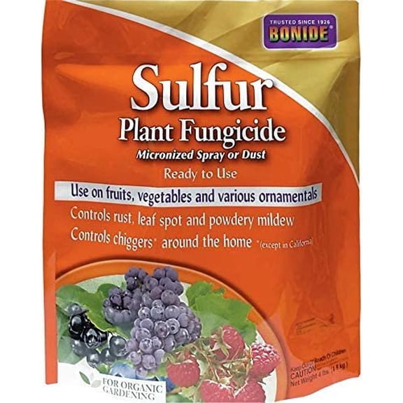 Bonide Sulfur Plant Fungicide Powder - Repellent, Outdoor Use - 6 Pack, 4 Lbs