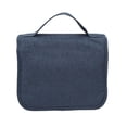 thumbnail image 6 of Rupoun Men Business Foldable Travel Toiletry Bag Large Capacity Waterproof Hanging Shaving Dopp Kit Organizer for Bathroom Cosmetic Pouches, Dark Blue, 6 of 9