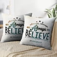 thumbnail image 3 of LALILO Throw Pillow Covers Inspirational And Quote Quote Cushion Cover 18" x 18", 2 Pack, 3 of 6