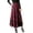 Red, variant on SBYOJLPB Women'S Skirts Womens High Elastic Waist Maxi A-Line Plaid Winter Warm Flare Long Ankle Skirt,Green