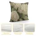 thumbnail image 4 of Nawypu  Vintage Victorian White Hydrangea Floral Throw Pillow Cover Modern Warm Pillow Cases Square for Home Decor Bedroom Sofa Living Room Cushion Cover, 4 of 5