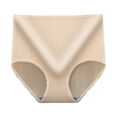thumbnail image 3 of Delliss Women's High Waisted Full Coverage Underpant Postpartum Leakproof Trendy Soft Stretch Breathable Briefs 3 Pack, 3 of 6