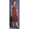 thumbnail image 3 of Bimba Kurti Droite Imprimée pour Femmes Sans Manches Tenue d'Été Kurta Tunique Moyen, 3 of 5