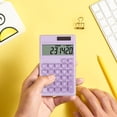 thumbnail image 4 of Musbetu Solar Electronic Calculator Pocket Size Portable Arithmetic Calculator Plastic Financial Accounting Tool Calculator for School, 4 of 7