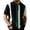 #02 Green 【Mix & Match: Choose Your Favorites】, variant on Men's Knit Striped Short Sleeve Shirt, Breathable Casual Button Down Top, Acrylic Zip Front Lapel Collar Summer Shirt for Daily Work Beach Vacation | Zenithor,Green 2XL