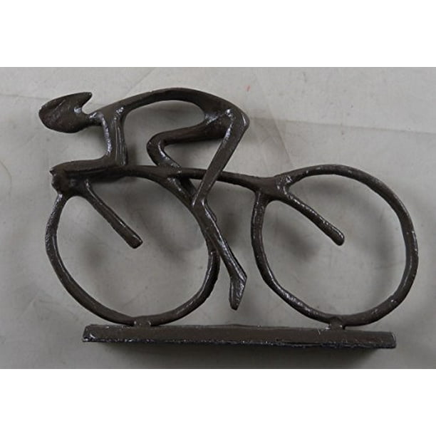 Iron Racing Cyclist Tabletop Bike Decor